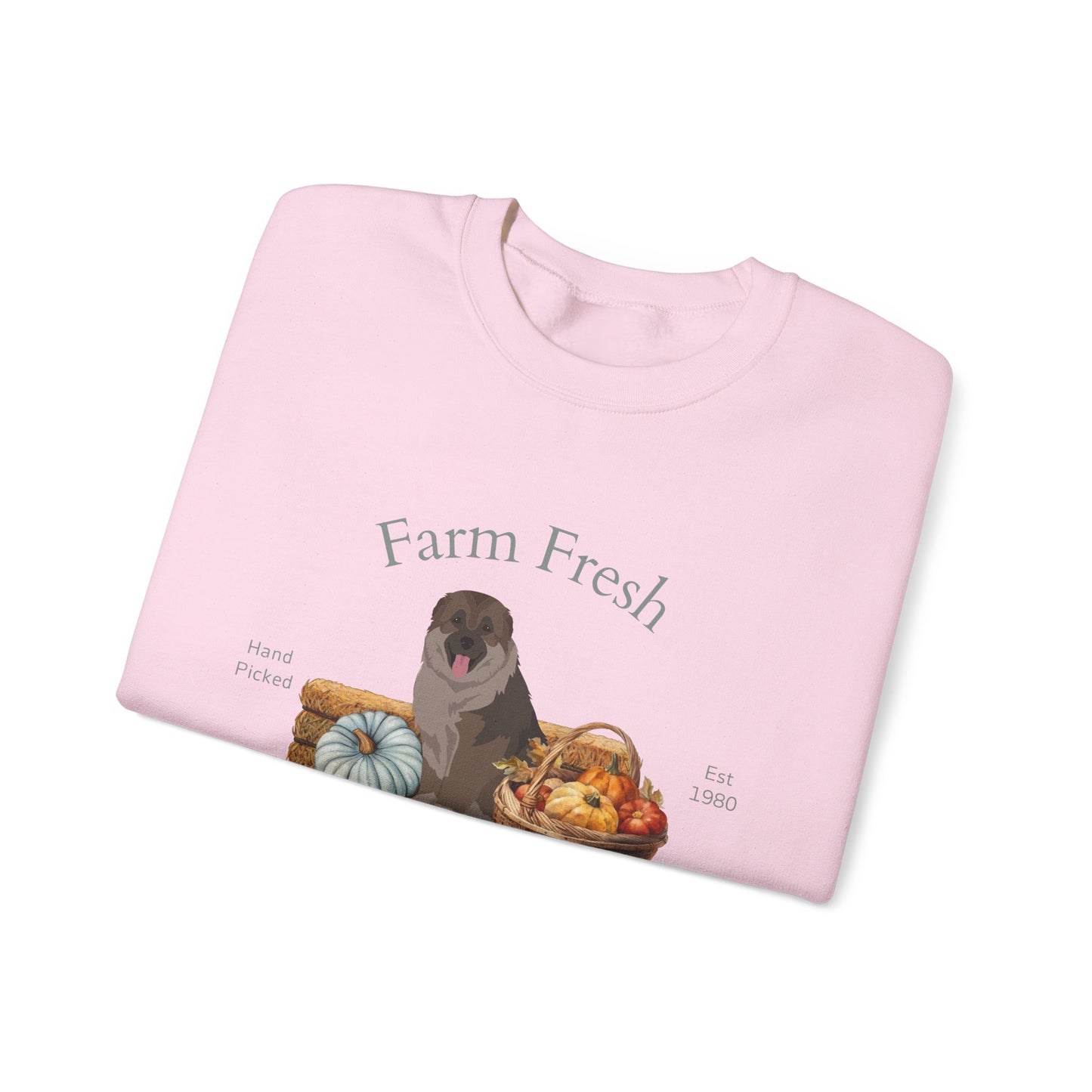 Caucasian Shepherd Dog Fall Farm Fresh Unisex Heavy Blend Crewneck Sweatshirt