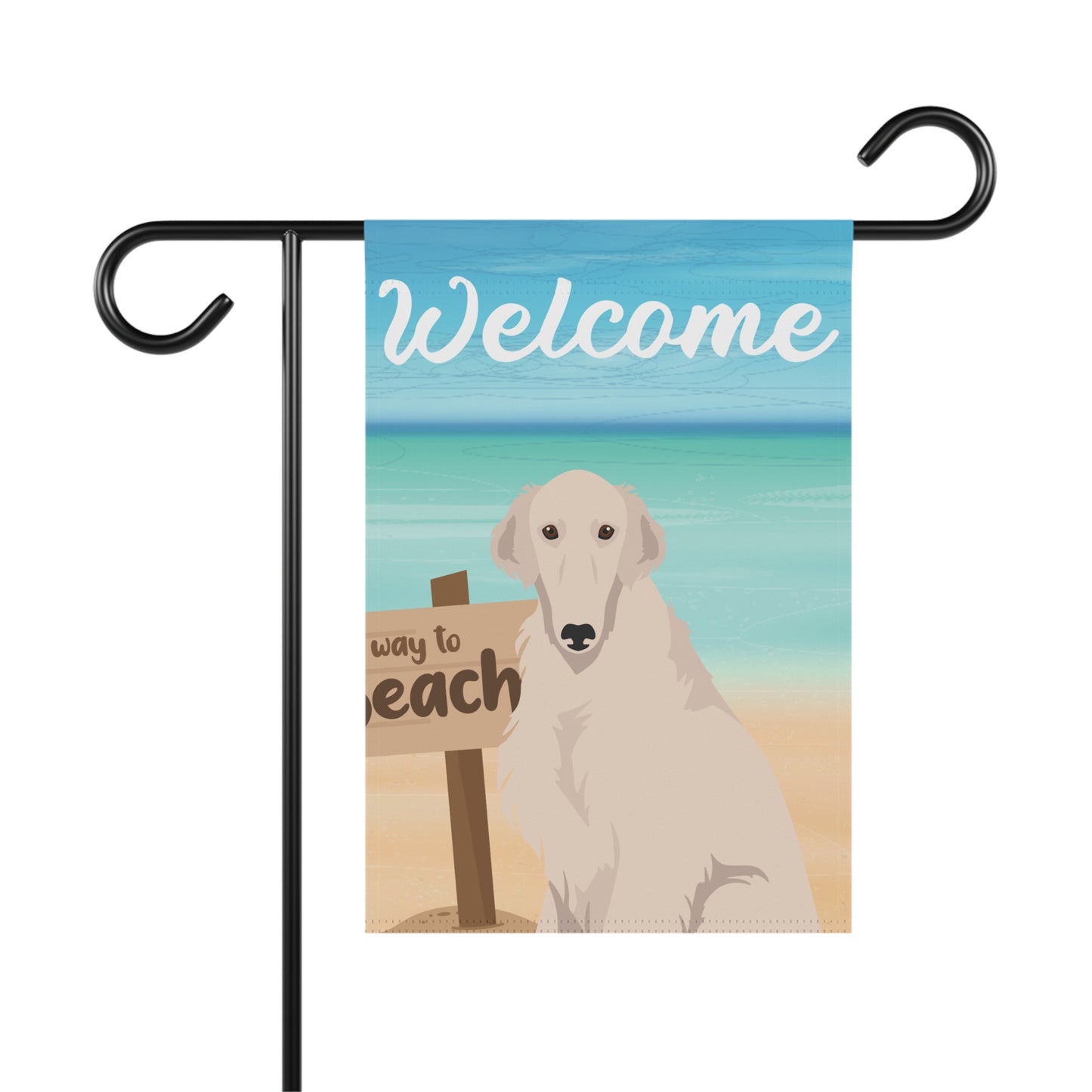 Borzoi Dog Garden Flag