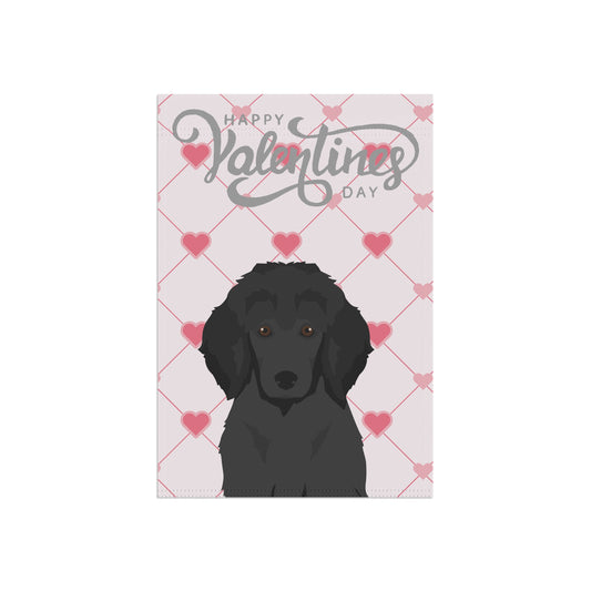 Poodle Dog Valentines Day Garden Flag