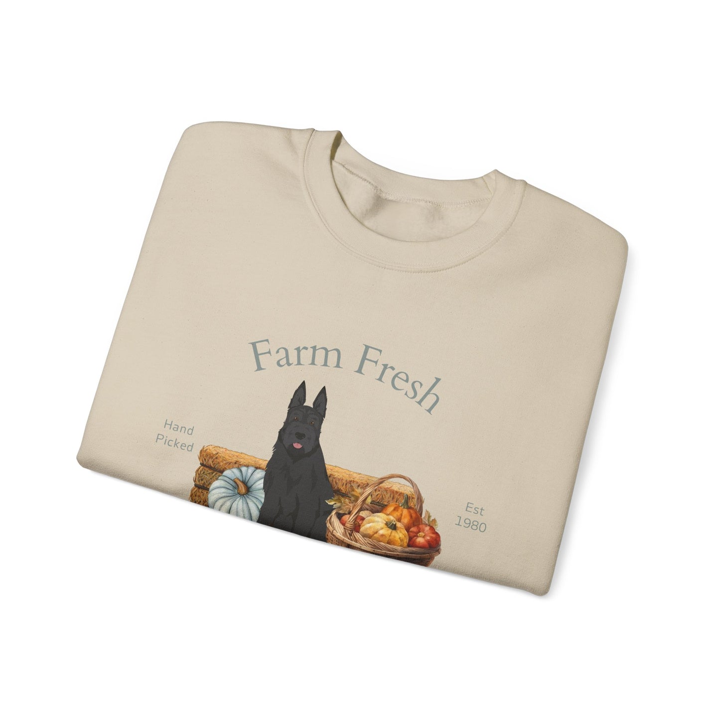 Berger Picard Dog Fall Farm Fresh Unisex Heavy Blend Crewneck Sweatshirt