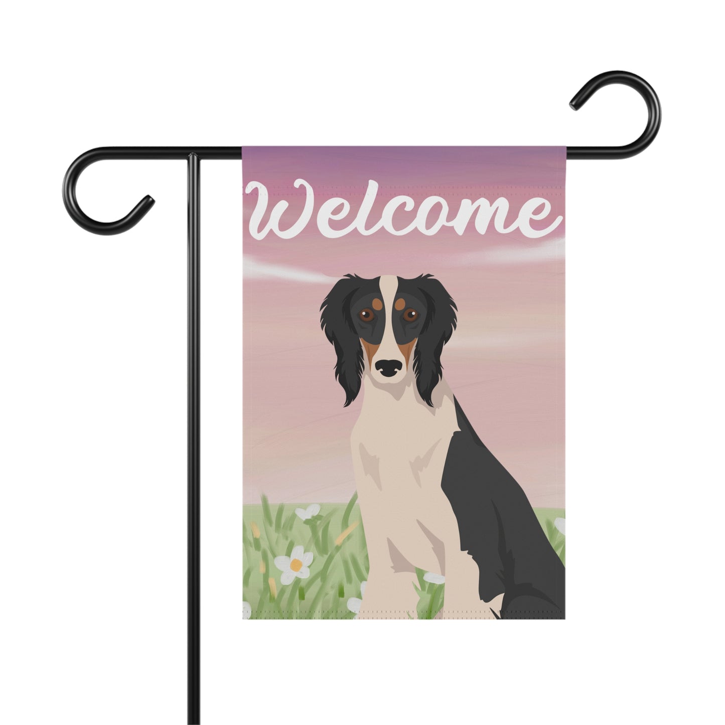 Saluki Dog Welcome Garden Flag