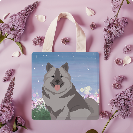 keeshond Dog Tote Bag 13x13
