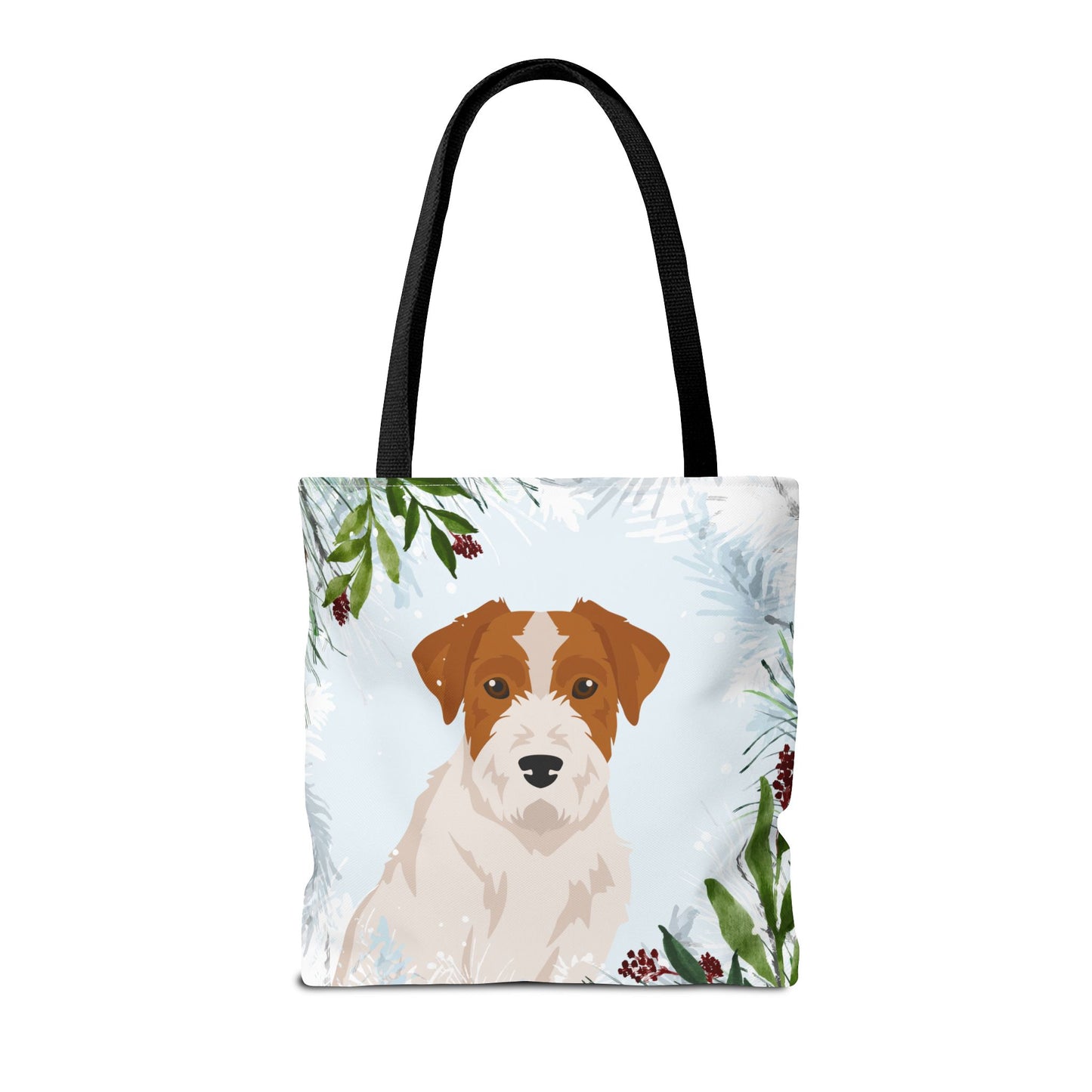 Jack Russell terrier Dog Christmas Holiday Tote Bag 16x16