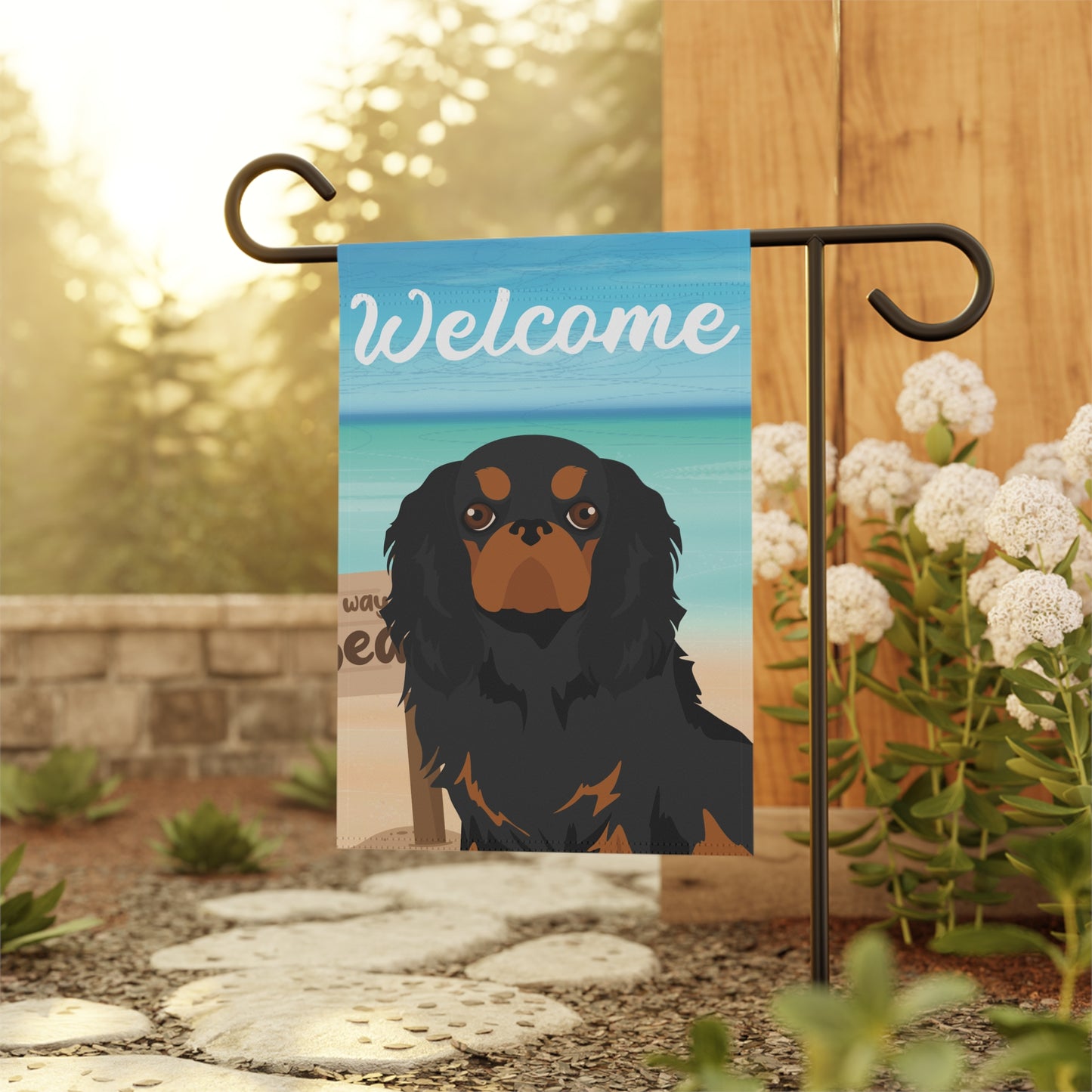 English Toy Dog Garden Flag