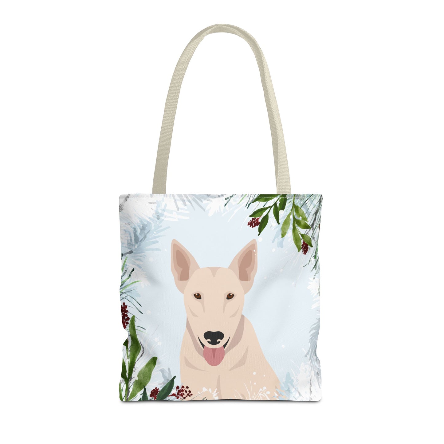 Bull Terrier Dog Christmas Holiday Tote Bag 16x16