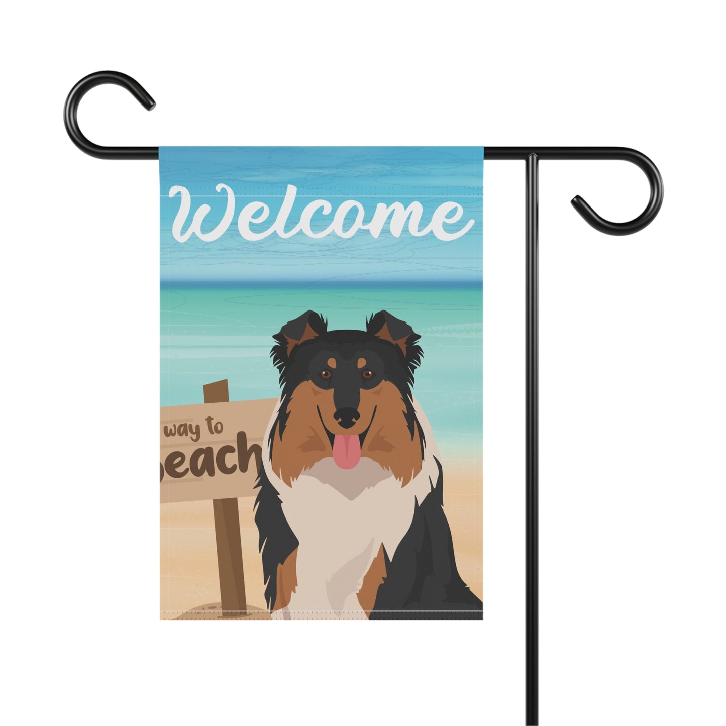 Collie Dog Garden Flag