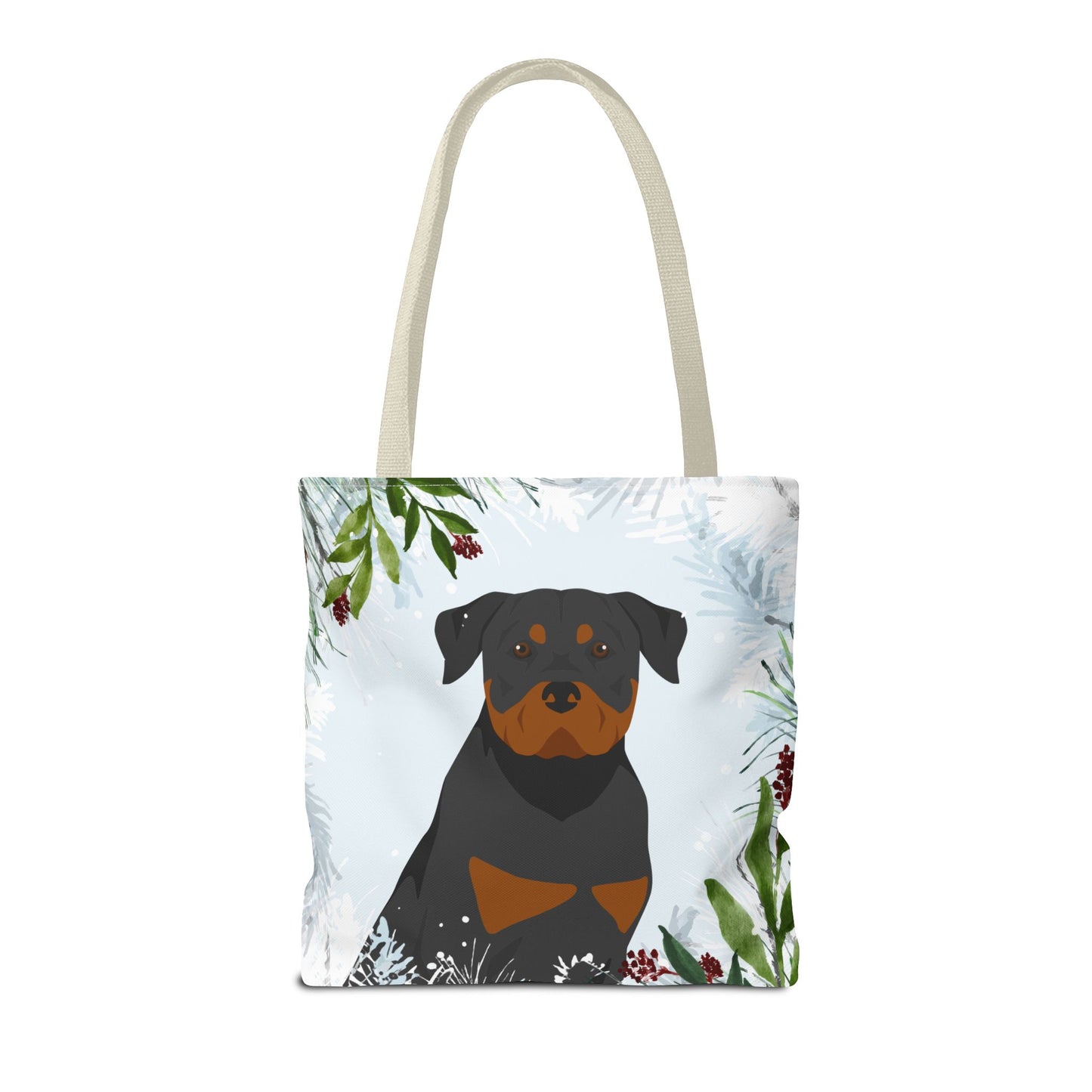 Rottweiler Dog Christmas Holiday Tote Bag 16x16