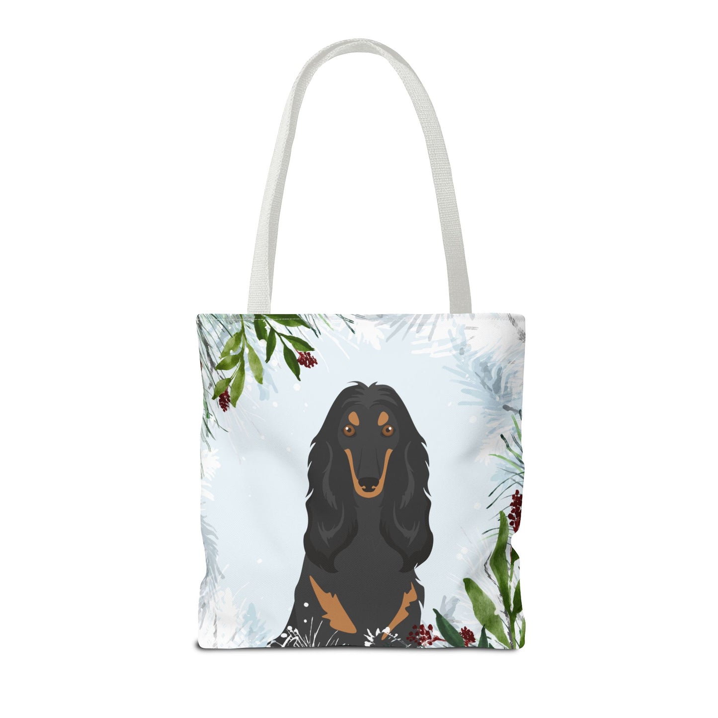 Afghan Hound Dog Christmas Holiday Tote Bag 16x16