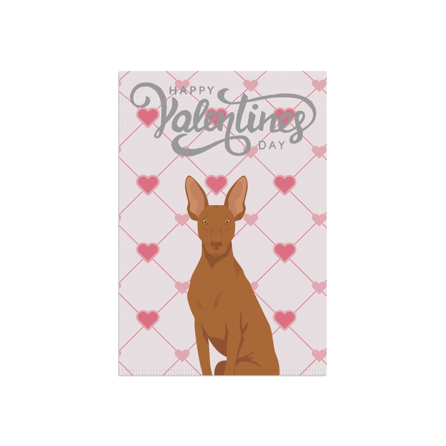 Cirneco dell'Etna Dog Valentines Day Garden Flag