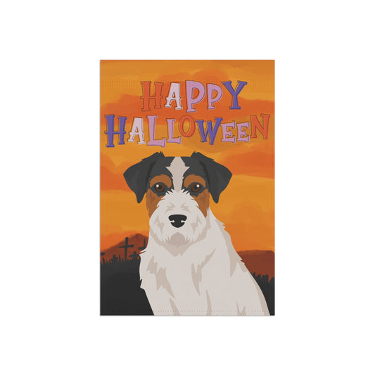 Jack Russell Terrier Dog Halloween Garden Flag