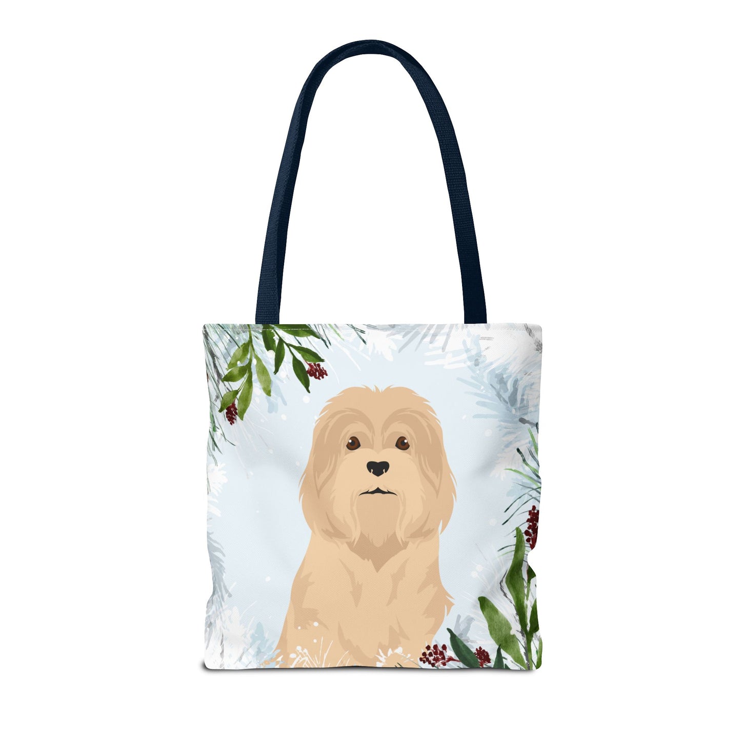 Lowchen Dog Christmas Holiday Tote Bag 16x16