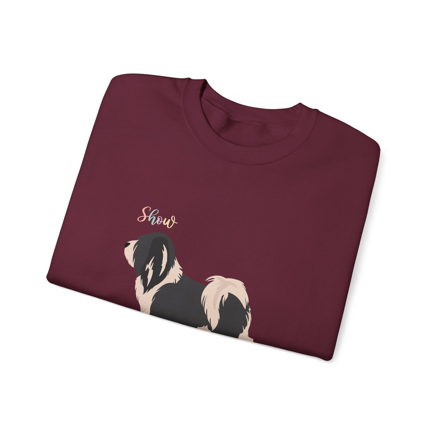 Tibetan Terrier Dog Unisex Heavy Blend Crewneck Sweatshirt