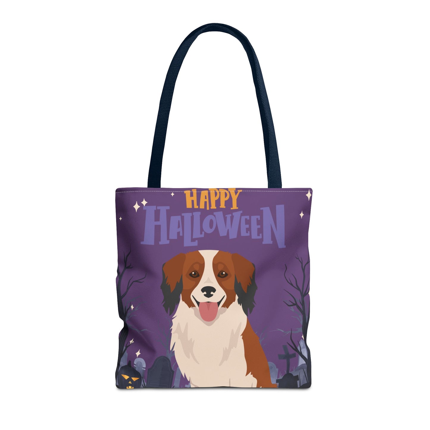 Kooikerhondje Dog Happy Halloween Tote Bag 16x16