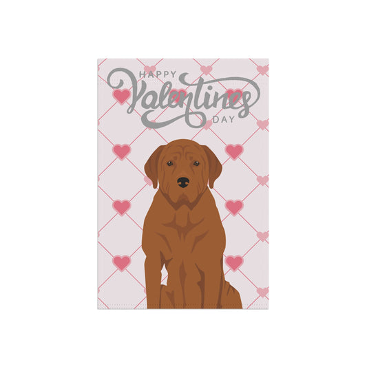 Tosa Inu Dog Valentines Day Garden Flag