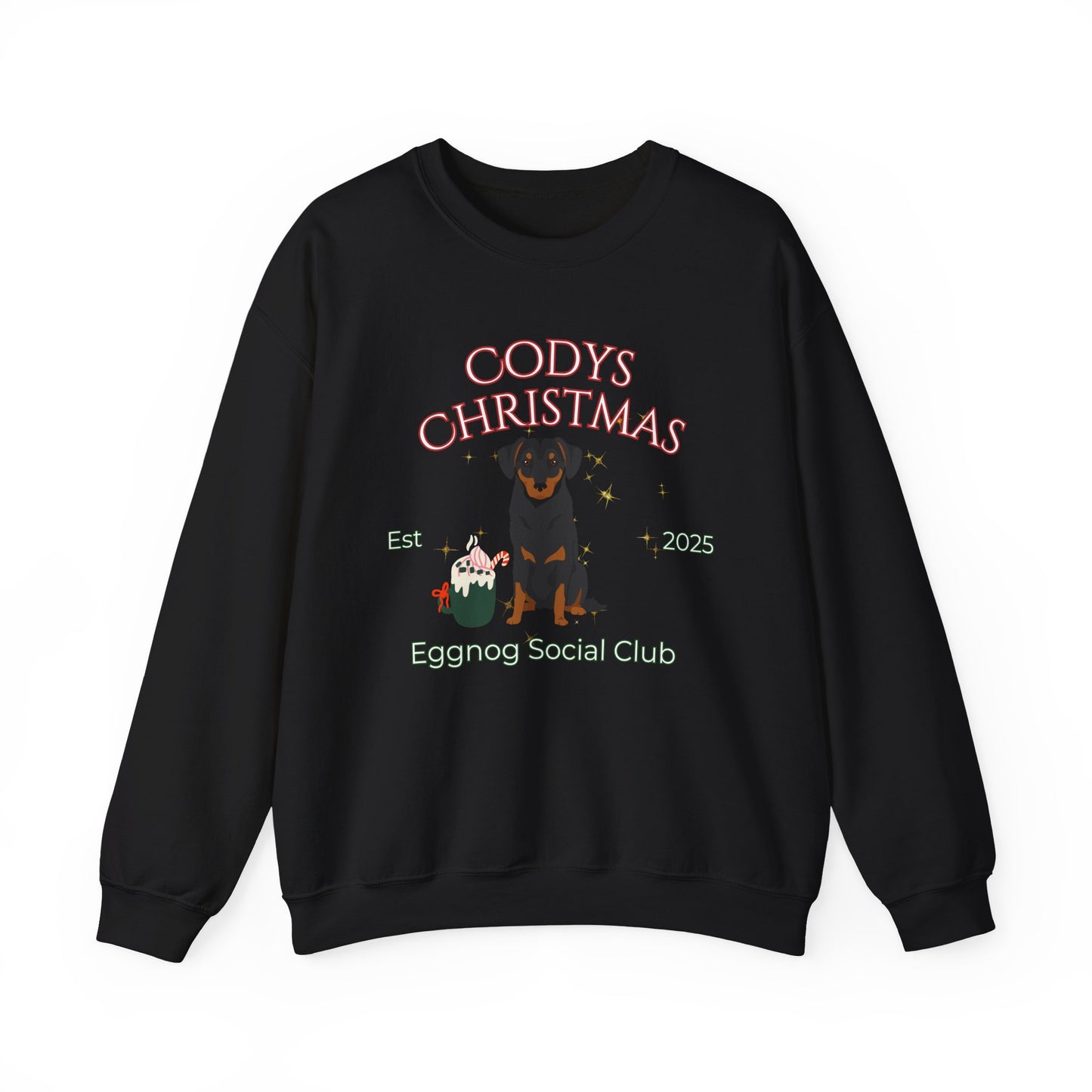 Australian Pinscher Dog Dog Christmas Social Club Unisex Heavy Blend Crewneck Sweatshirt Custom Name