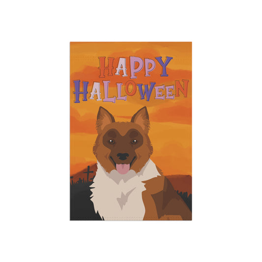 Elo Dog Halloween Garden Flag