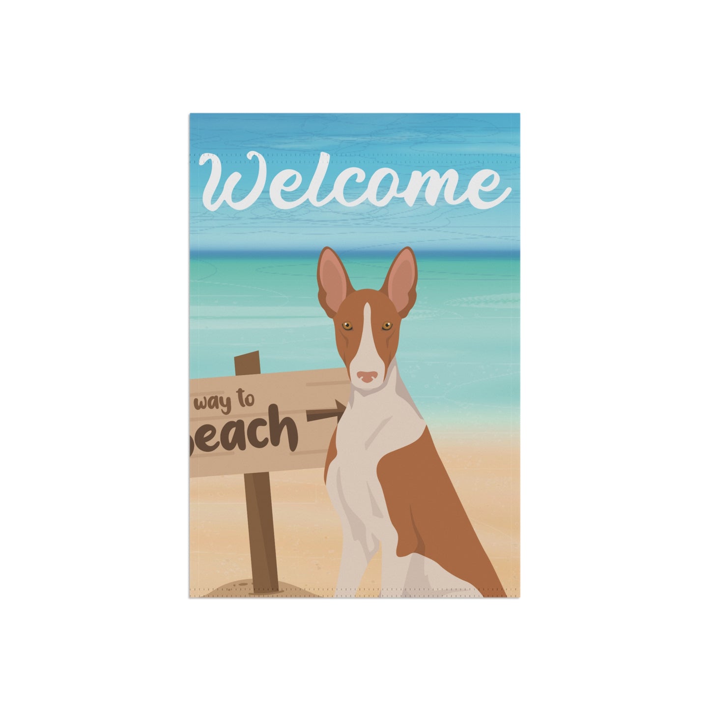 Ibizan Hound Dog Garden Flag