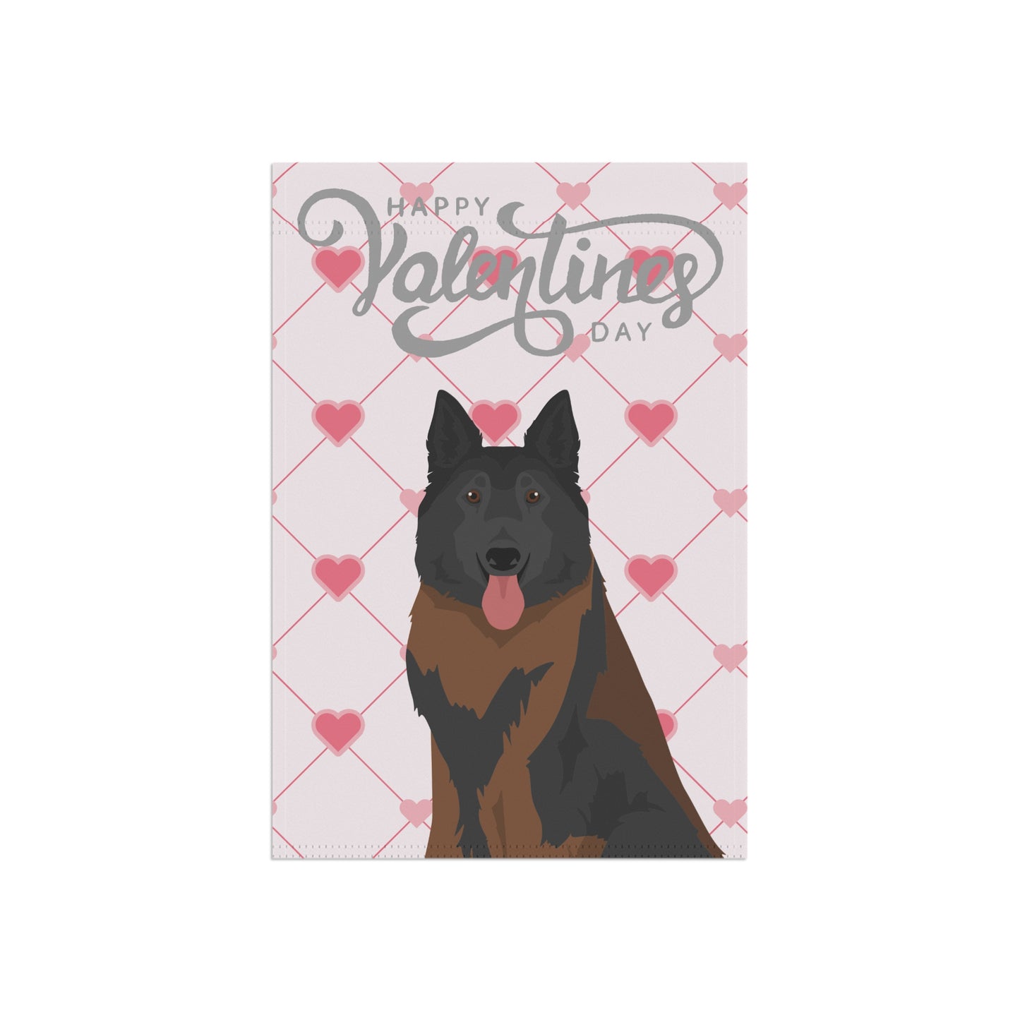 Belgian Tervuren Dog Valentines Day Garden Flag