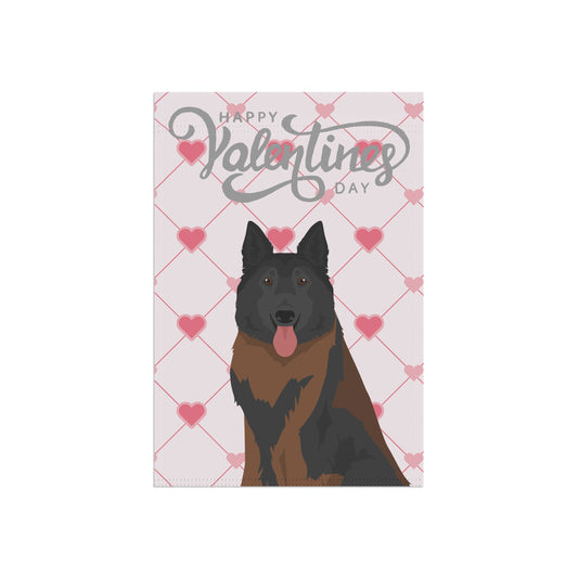 Belgian Tervuren Dog Valentines Day Garden Flag