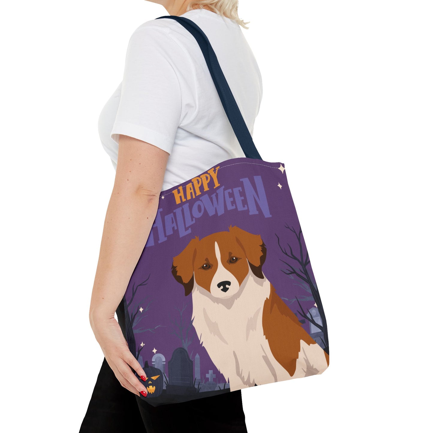 Kromfohrlander Dog Happy Halloween Tote Bag 16x16