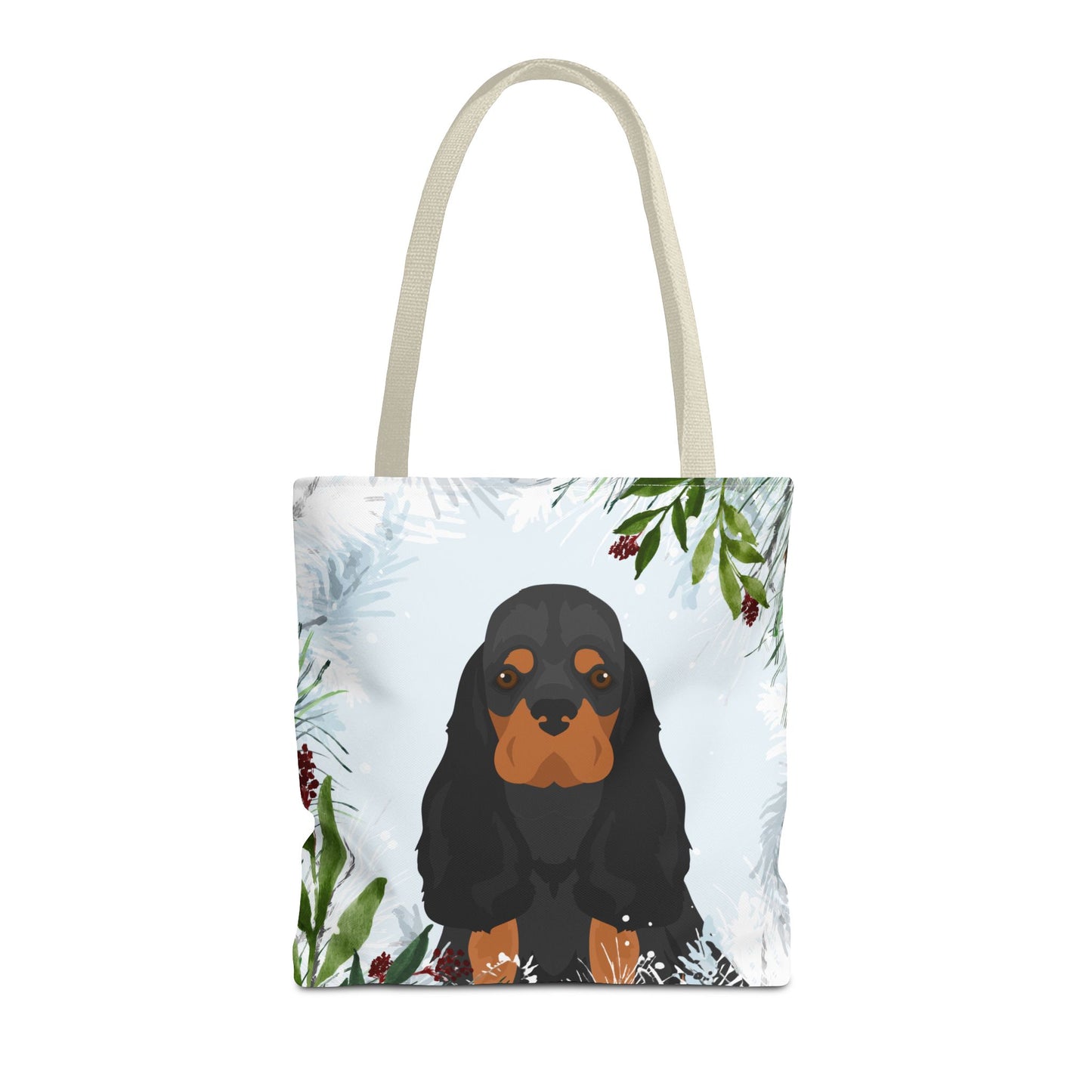 Cocker Spaniel Dog Christmas Holiday Tote Bag 16x16