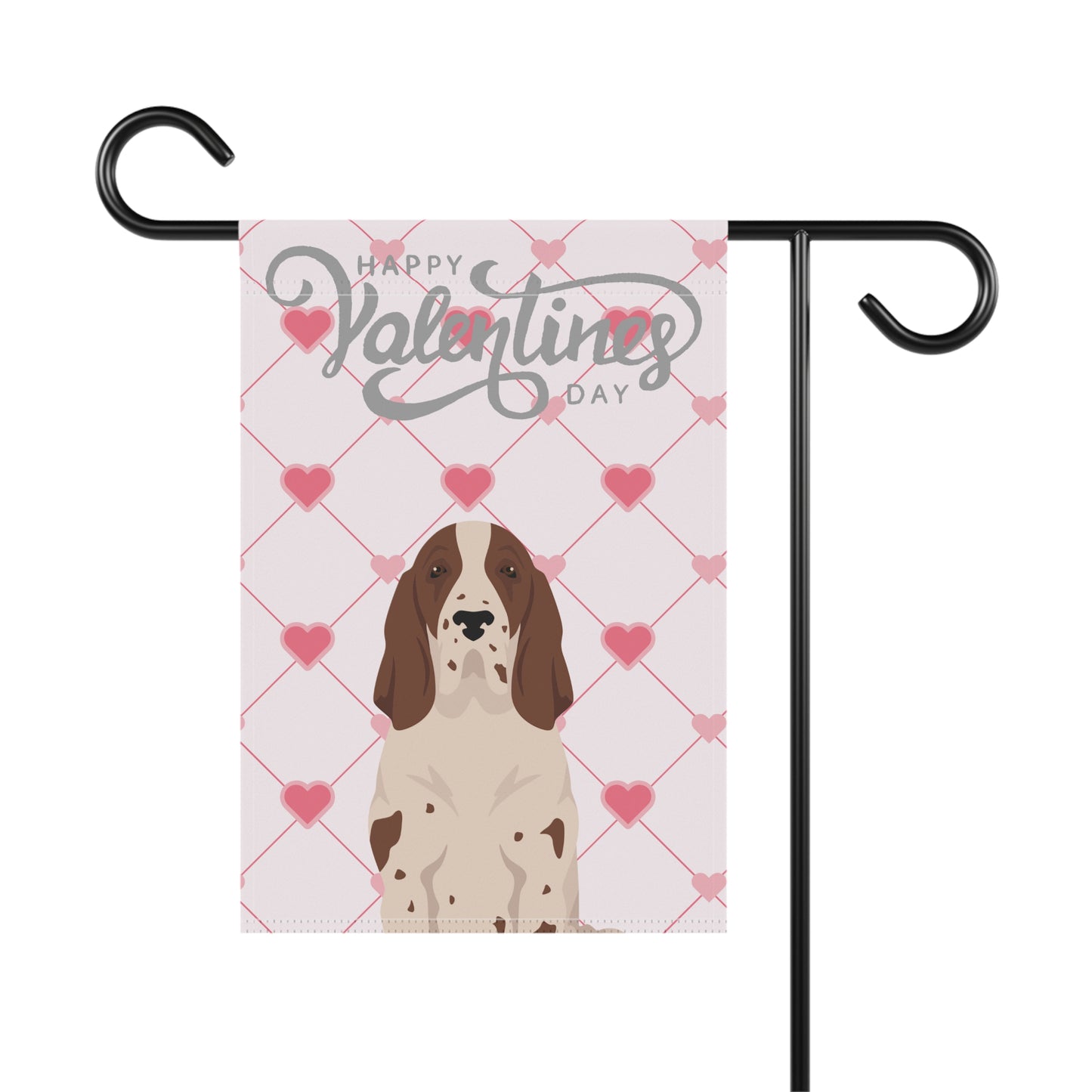 Bracco Italiano Dog Valentines Day Garden Flag