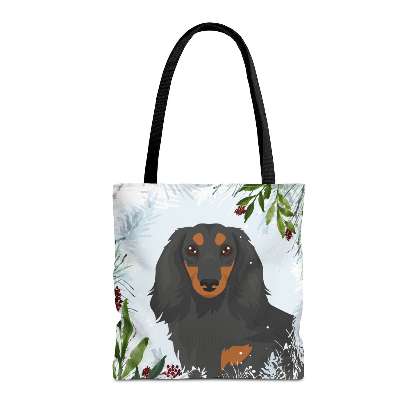 Dachshund Dog Christmas Holiday Tote Bag 16x16