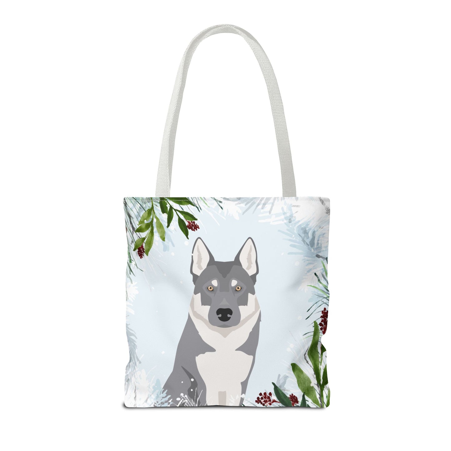 Czechoslovakian Wolfdog Dog Christmas Holiday Tote Bag 16x16