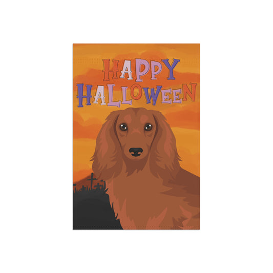 Dachshund Dog Halloween Garden Flag