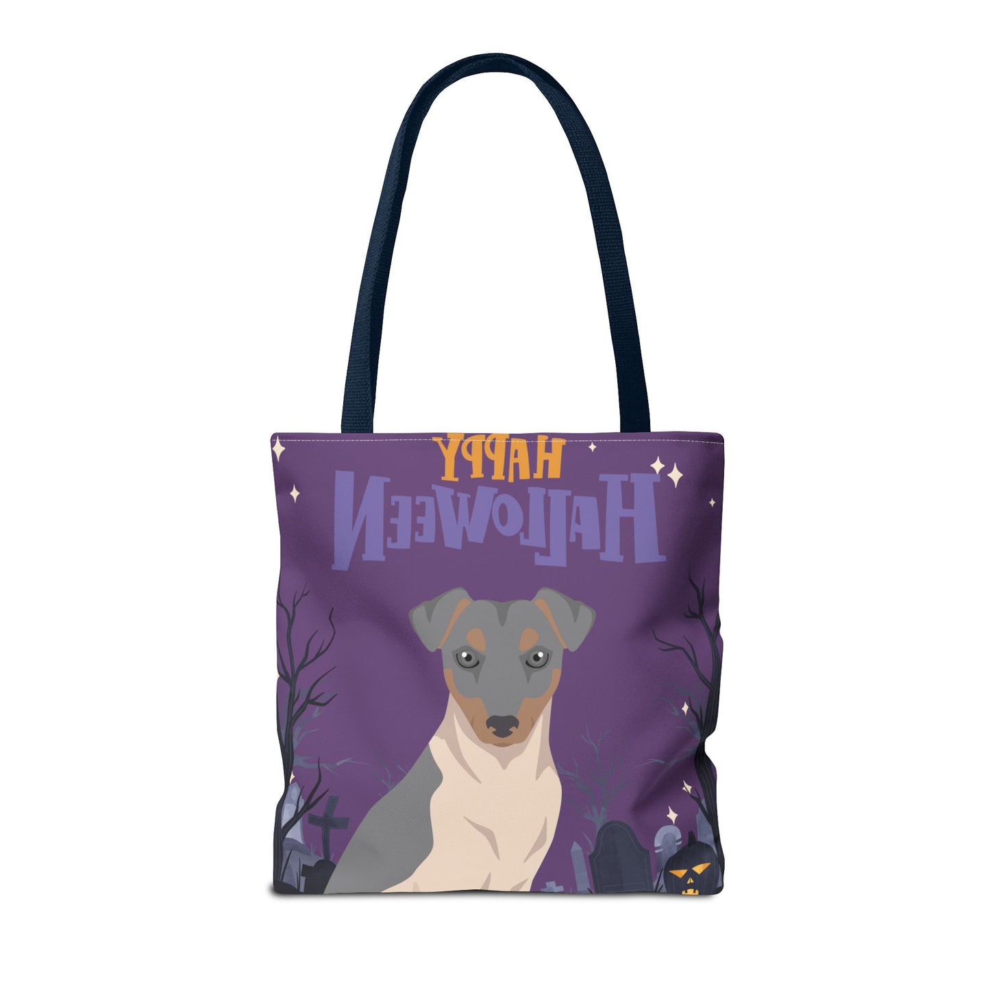 Brazilian Terrier Dog Happy Halloween Tote Bag 16x16