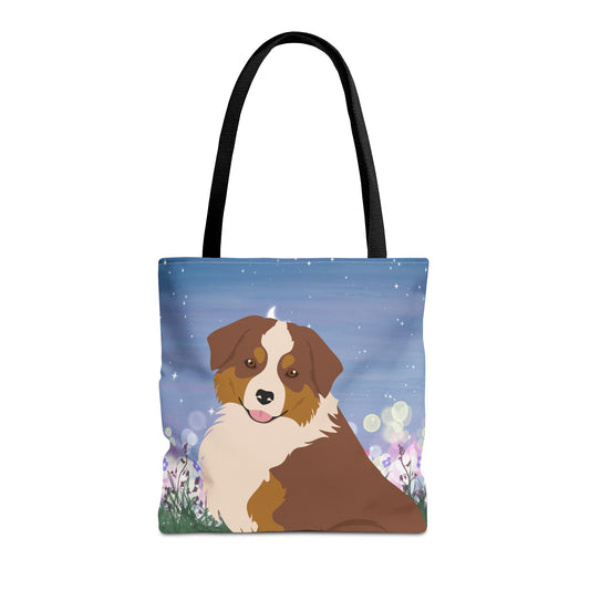 Miniature American Shepherd Dog Tote Bag 16x16