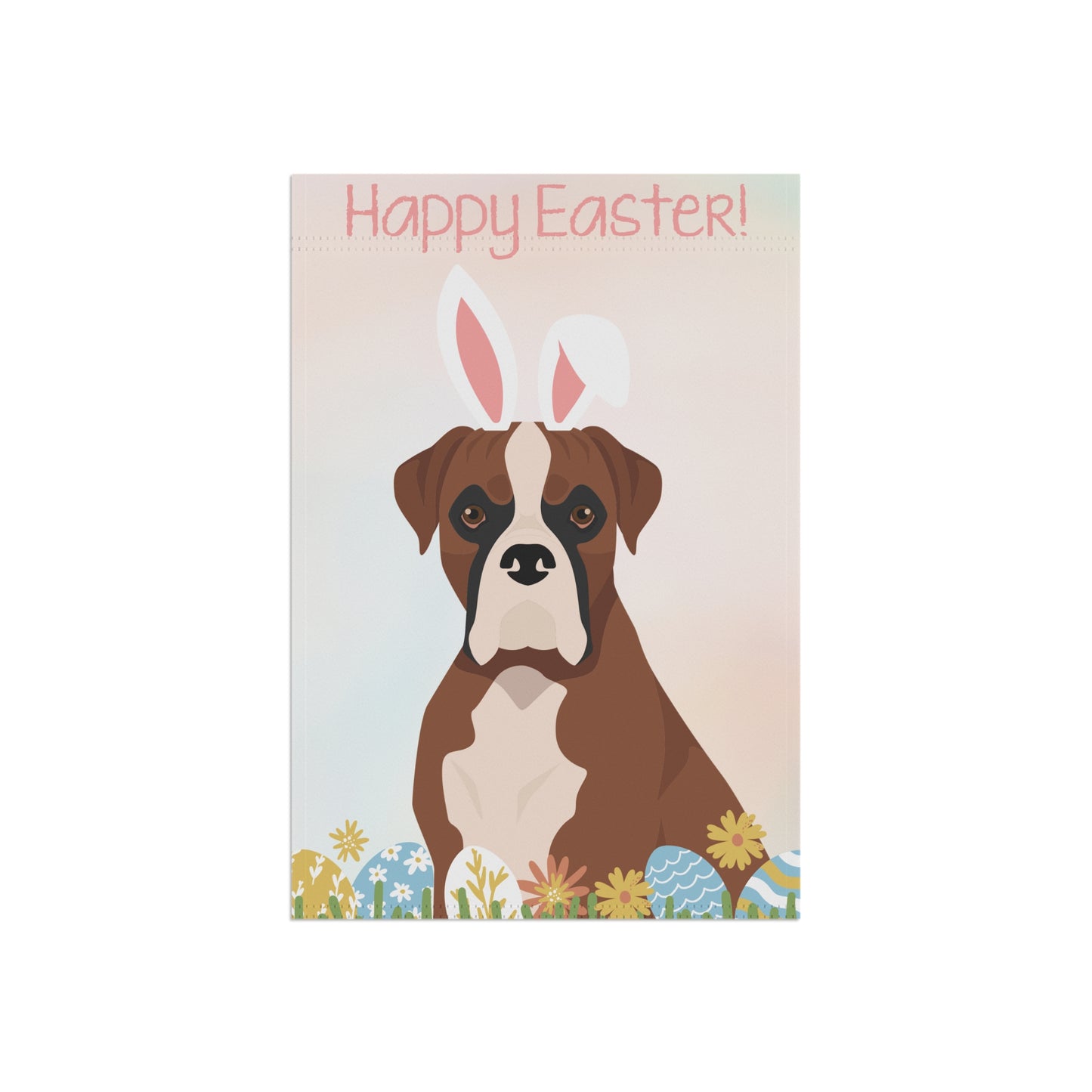 Boxer Dog Happy Easter Garden Flag