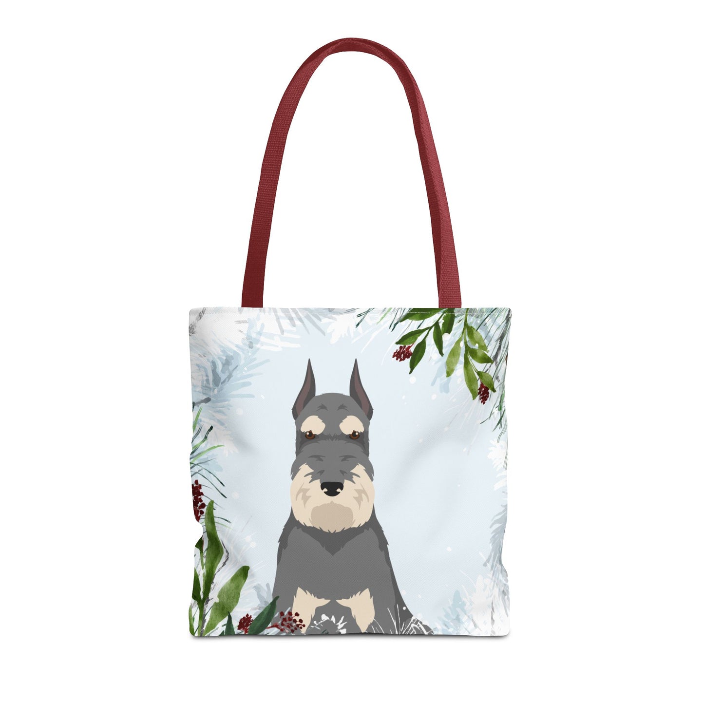 Schnauzer Dog Christmas Holiday Tote Bag 16x16