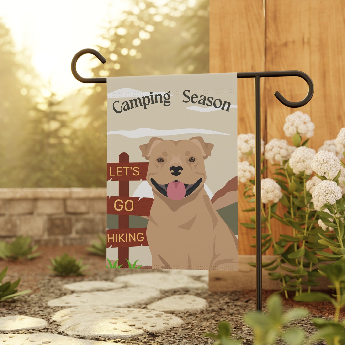 Staffordshire Bull Terrier Dog Camping Garden Flag