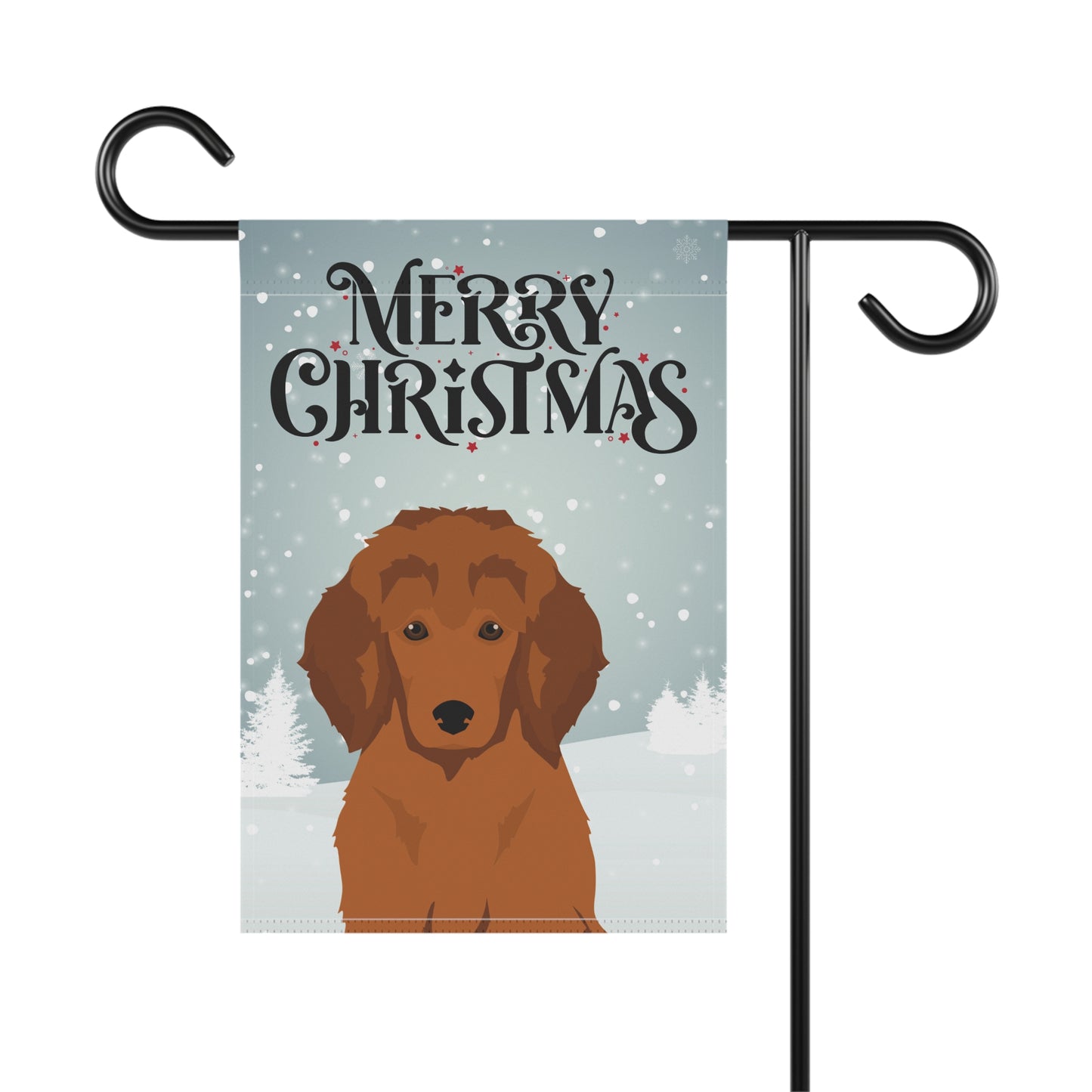 Standard Poodle Dog Garden Flag