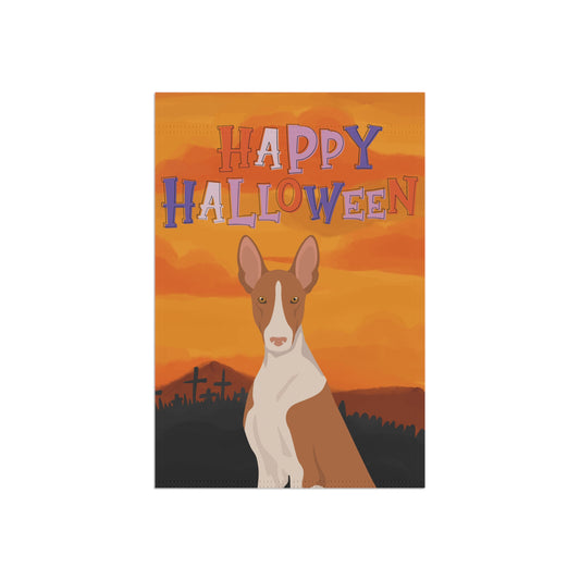Ibizan Hound Dog Halloween Garden Flag
