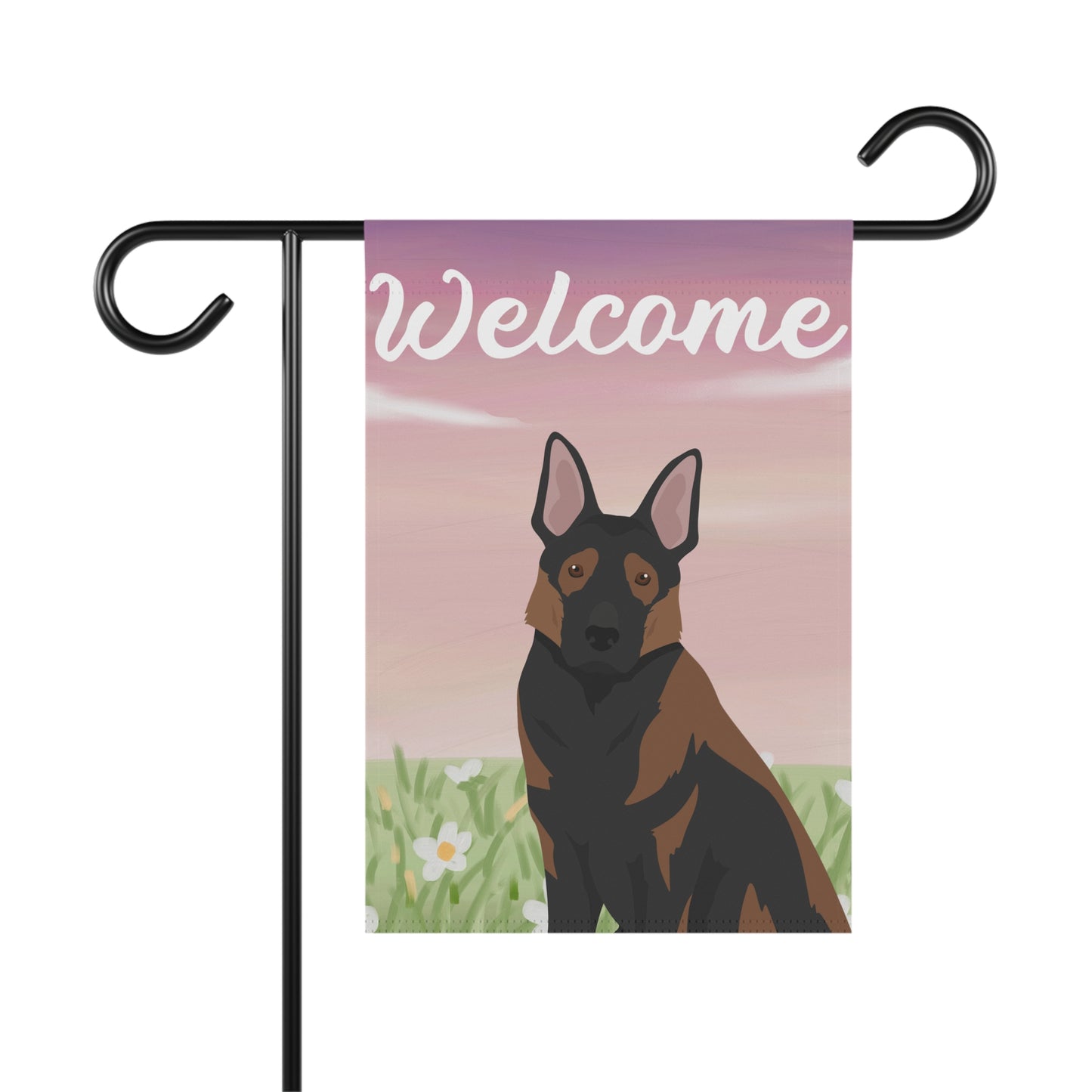 German Shepherd Dog Welcome Garden Flag