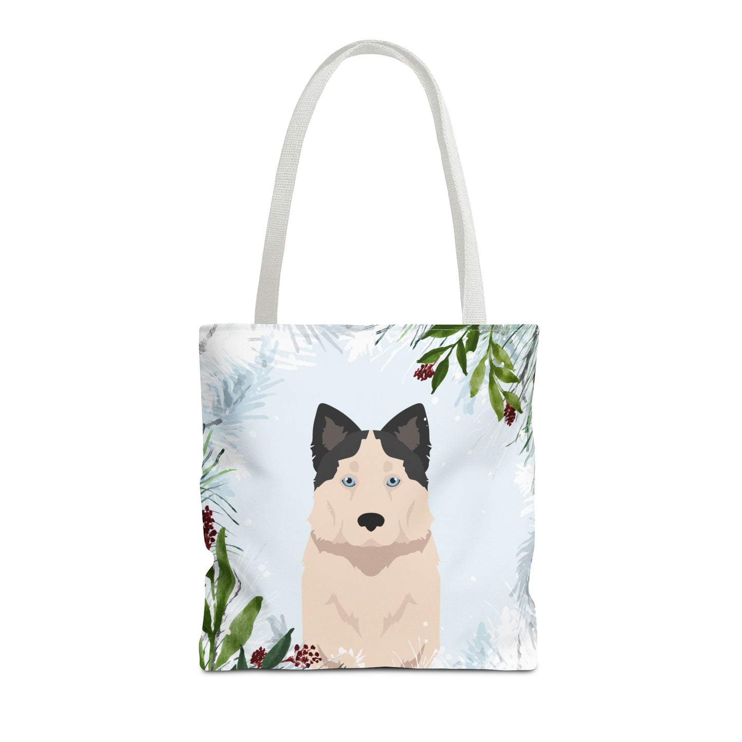 Yakutian Laika Dog Christmas Holiday Tote Bag 16x16