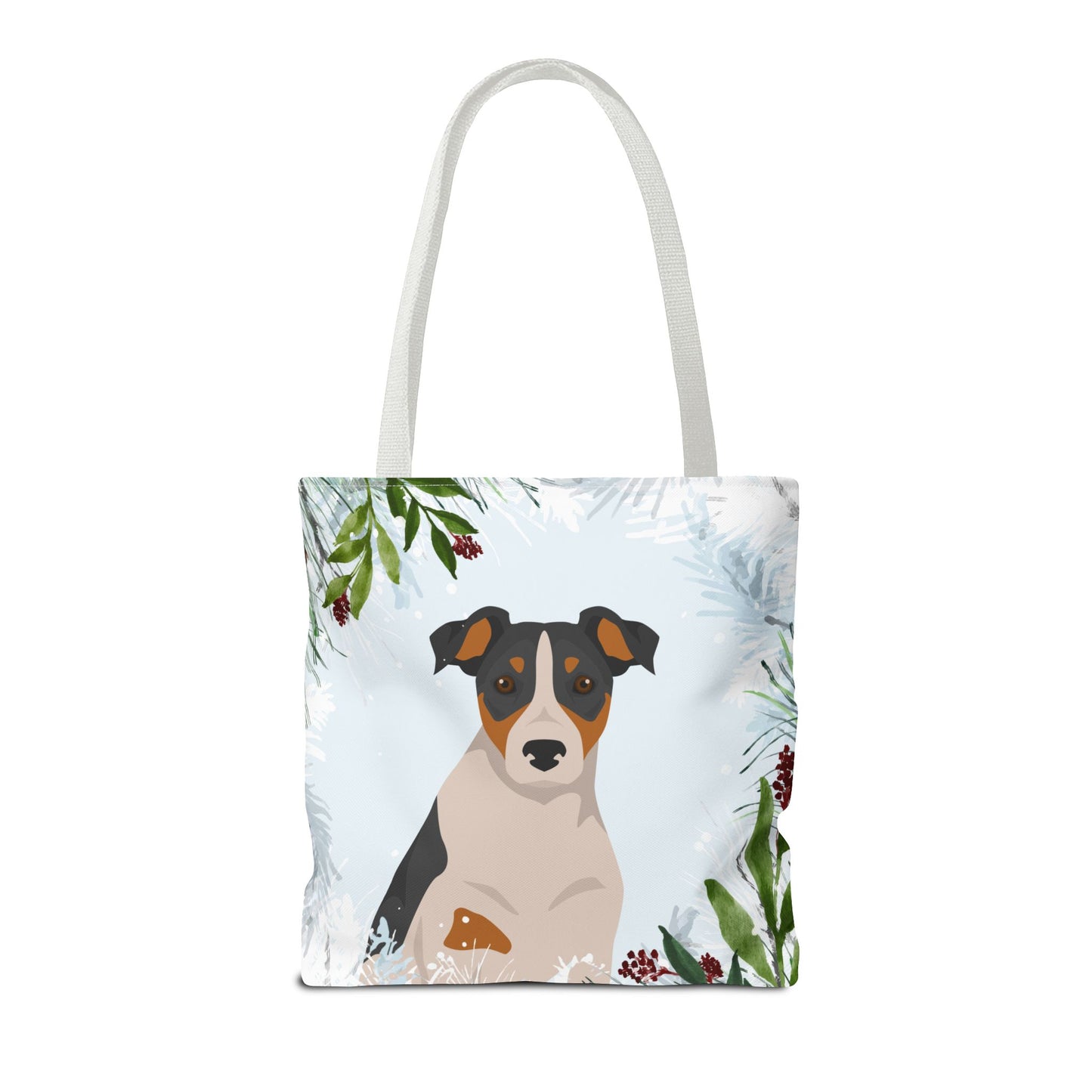 Parson Russell Terrier Dog Christmas Holiday Tote Bag 16x16