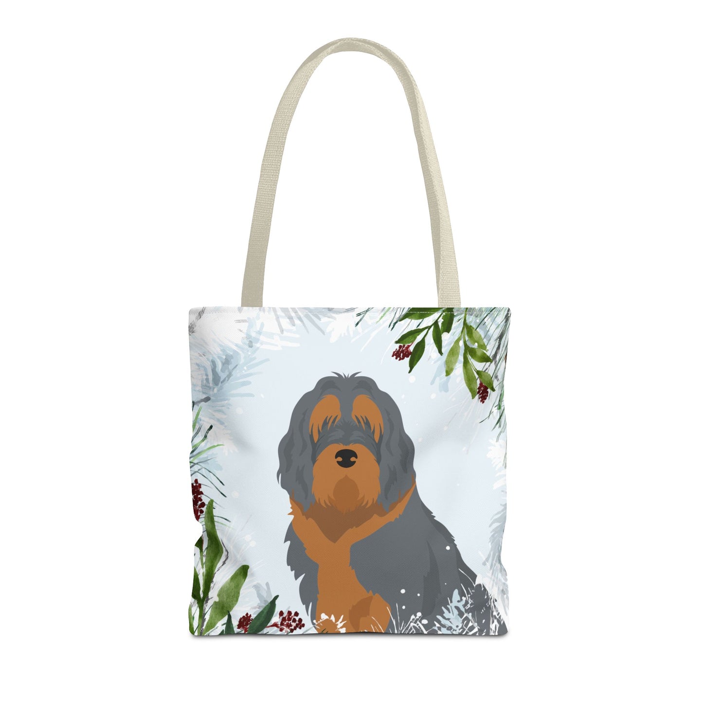Otterhound Dog Christmas Holiday Tote Bag 16x16