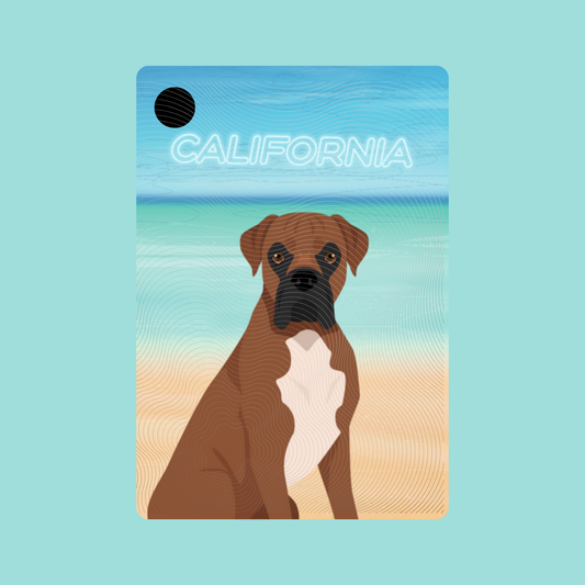 Boxer Dog Keychain