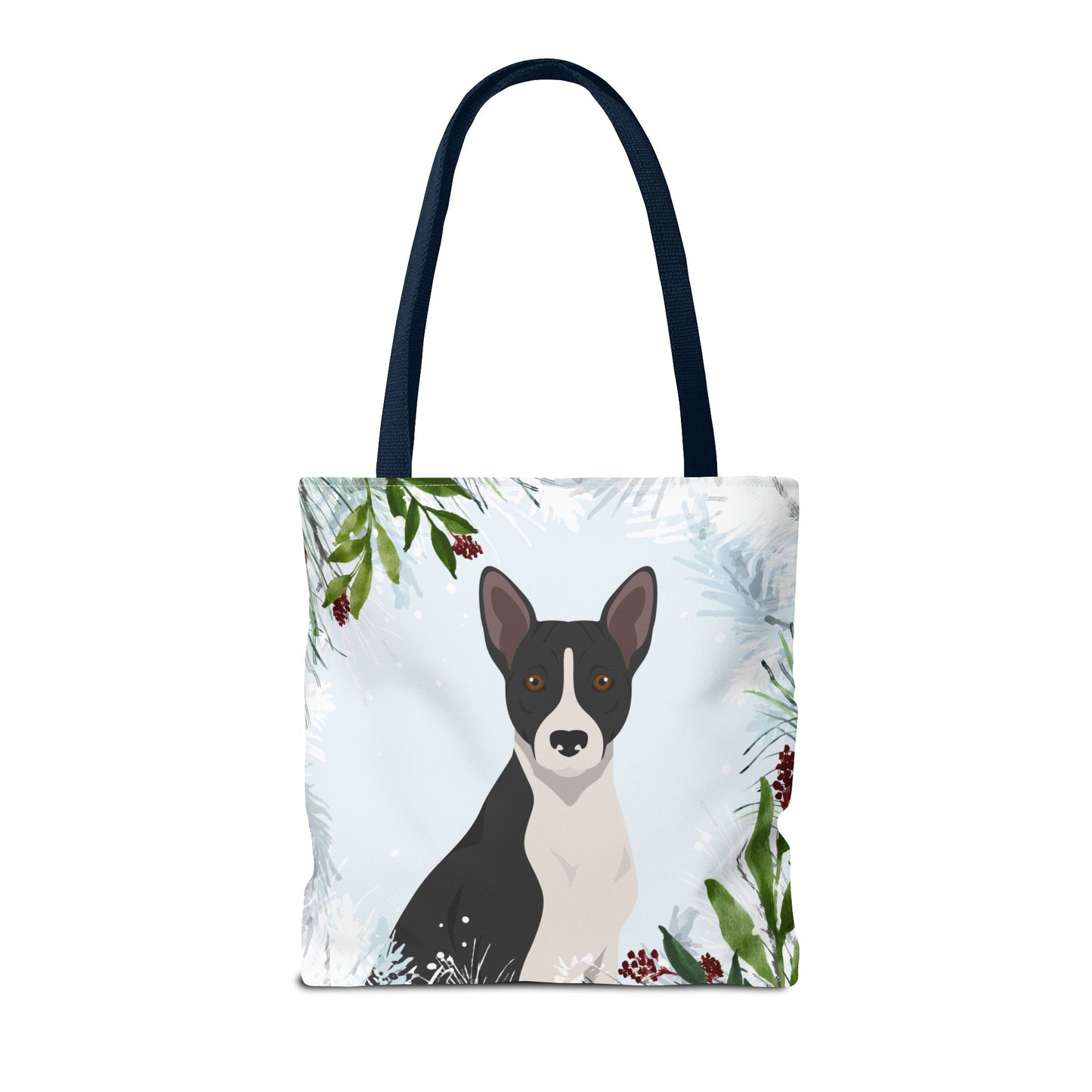 Basenji Dog Christmas Holiday Tote Bag 16x16