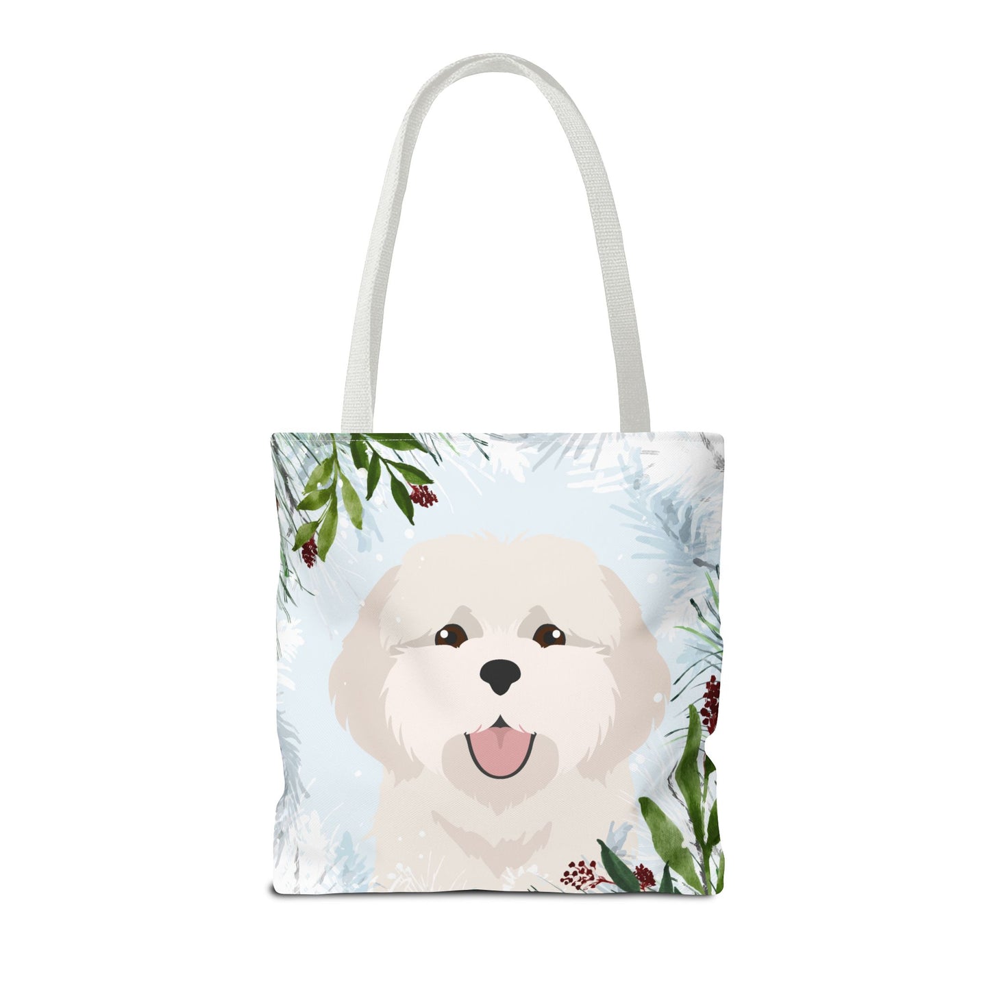 Coton De Tulear Dog Christmas Holiday Tote Bag 16x16