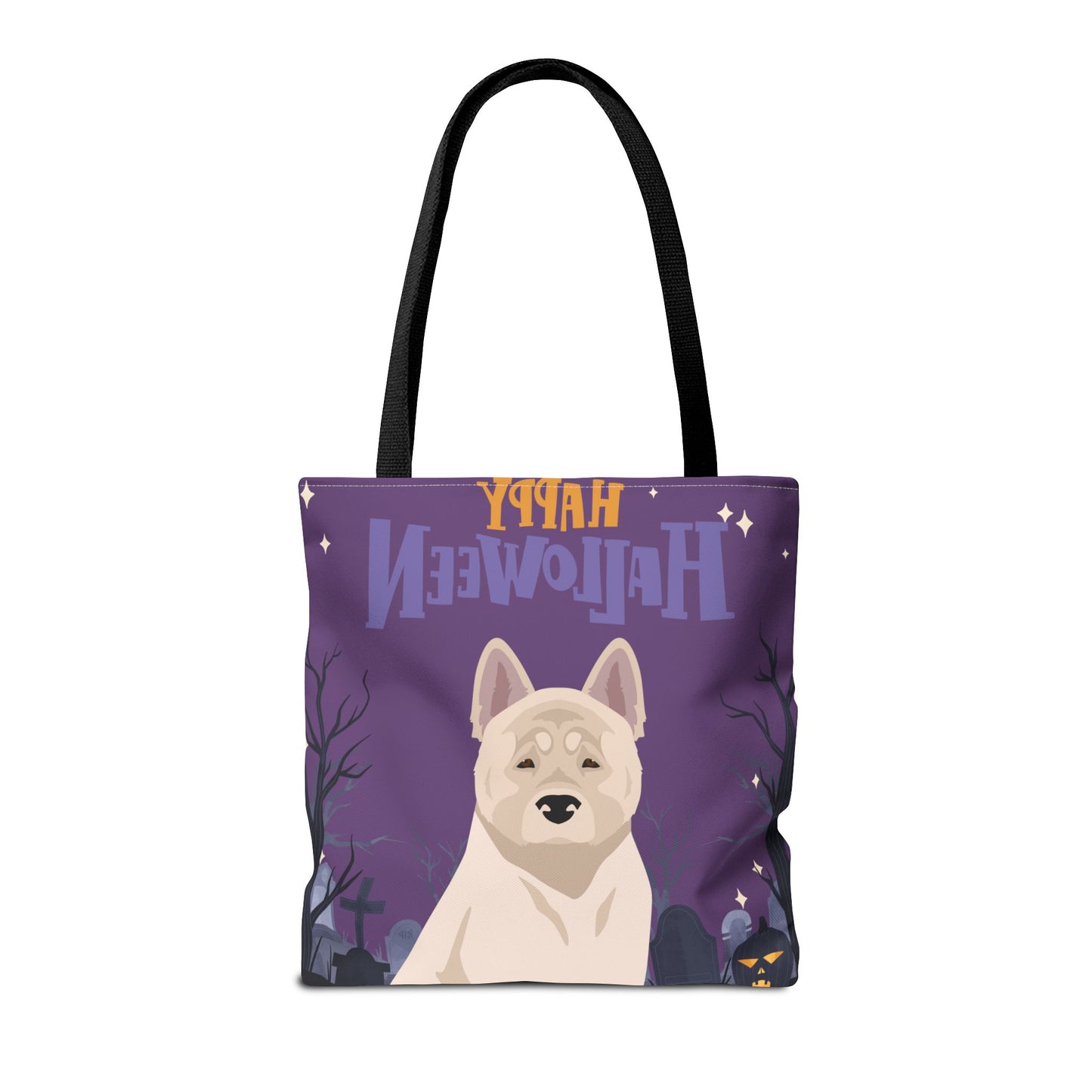 American Akita Dog Happy Halloween Tote Bag 16x16