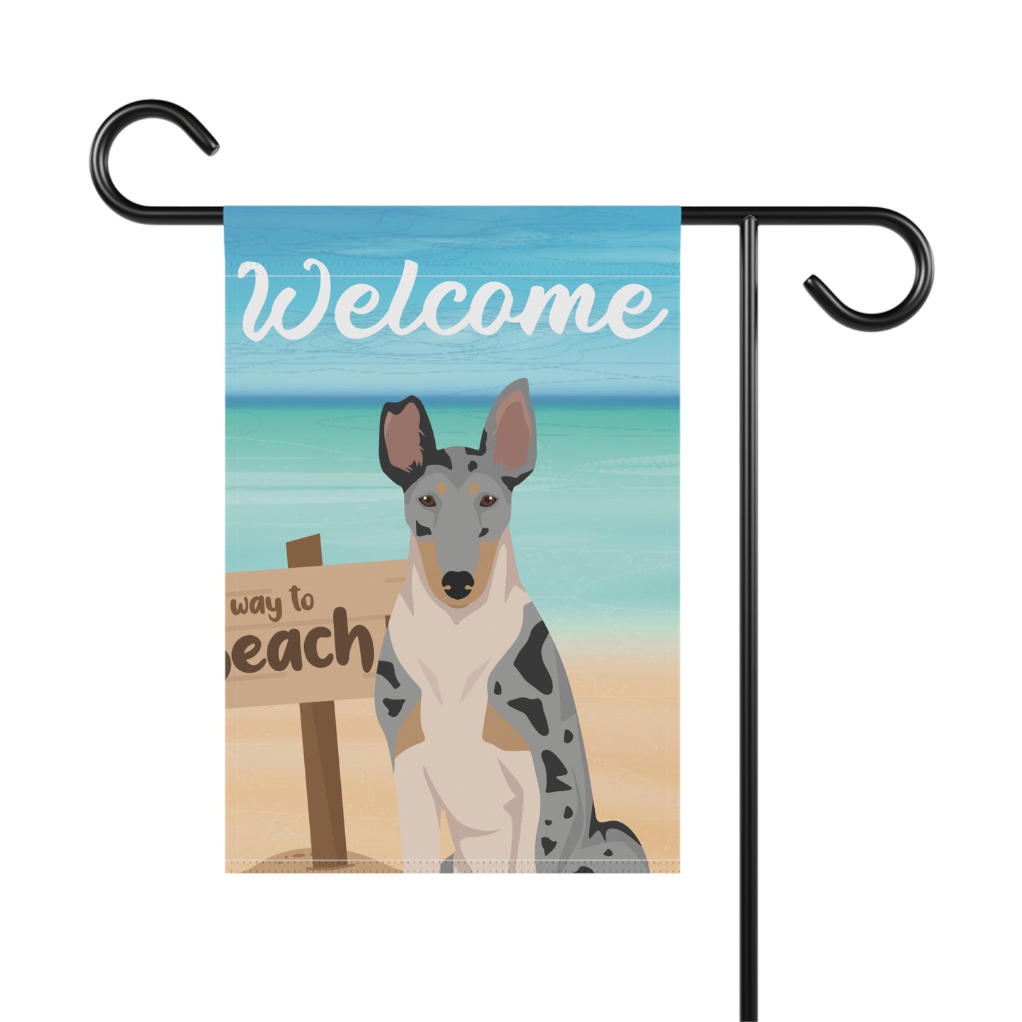 Smooth Collie Dog Garden Flag