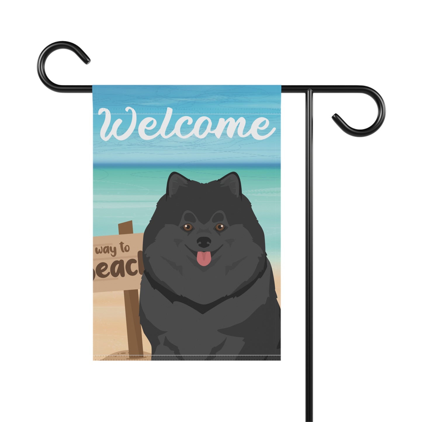 Pomeranian Dog Garden Flag