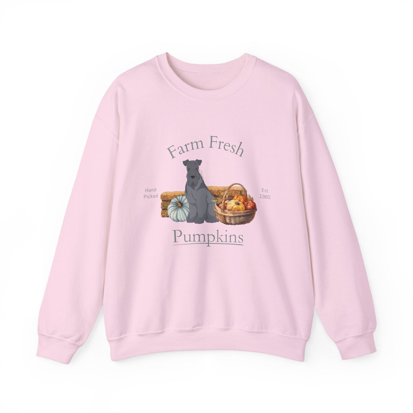 Kerry Blue Terrier Dog Fall Halloween Unisex Heavy Blend Crewneck Sweatshirt