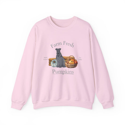 Kerry Blue Terrier Dog Fall Halloween Unisex Heavy Blend Crewneck Sweatshirt