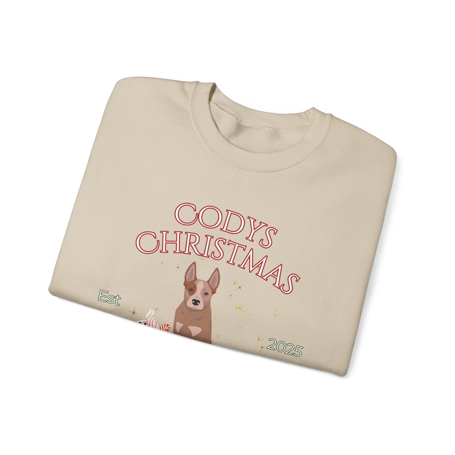 Australian Cattle Dog Dog Christmas Social Club Unisex Heavy Blend Crewneck Sweatshirt Custom Name