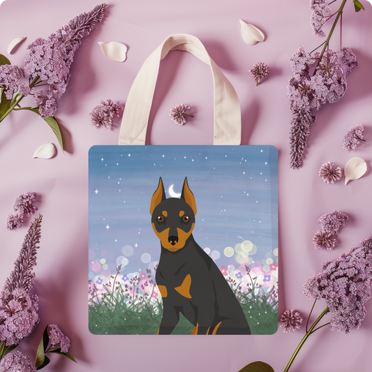 Miniature Pinscher Dog Tote Bag 13x13
